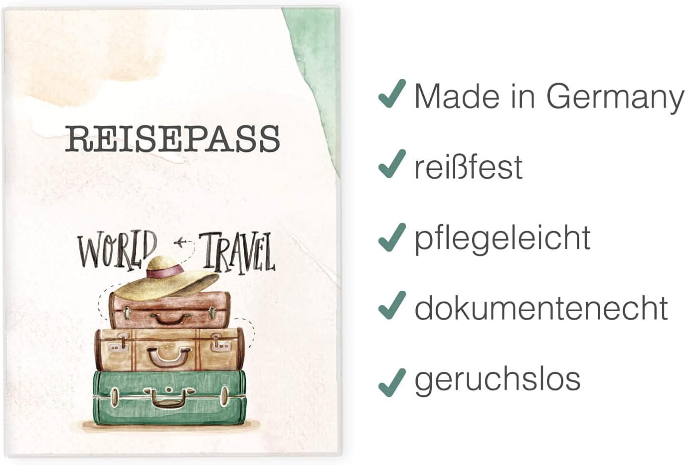 Koffer Reisepasshülle für Erwachsene und Kinder