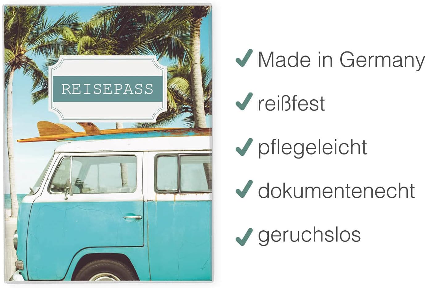 Camper Reisepasshülle für Erwachsene und Kinder