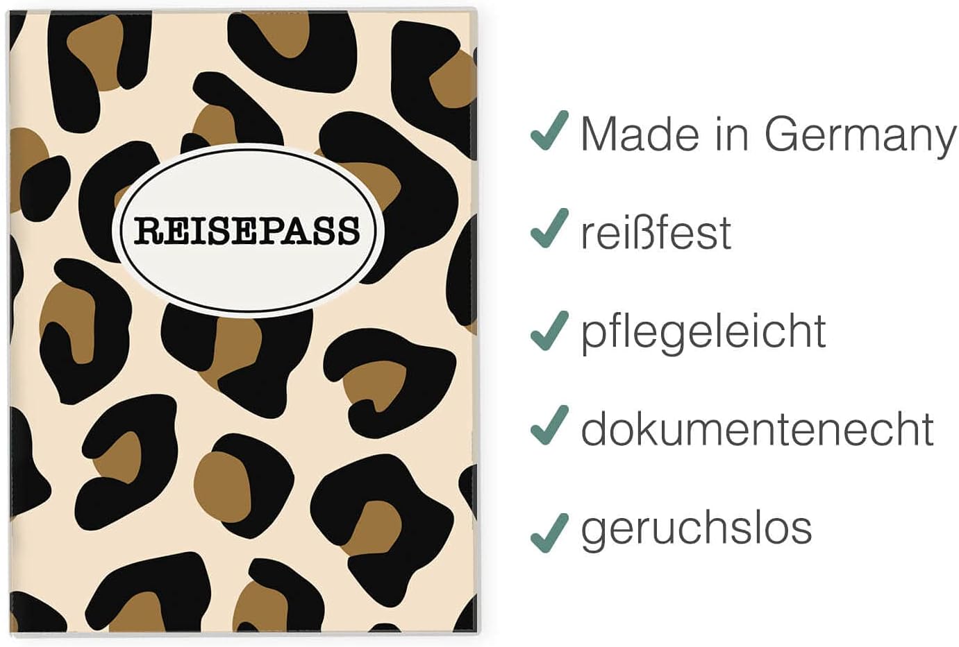 Animal Print Reisepasshülle für Erwachsene und Kinder