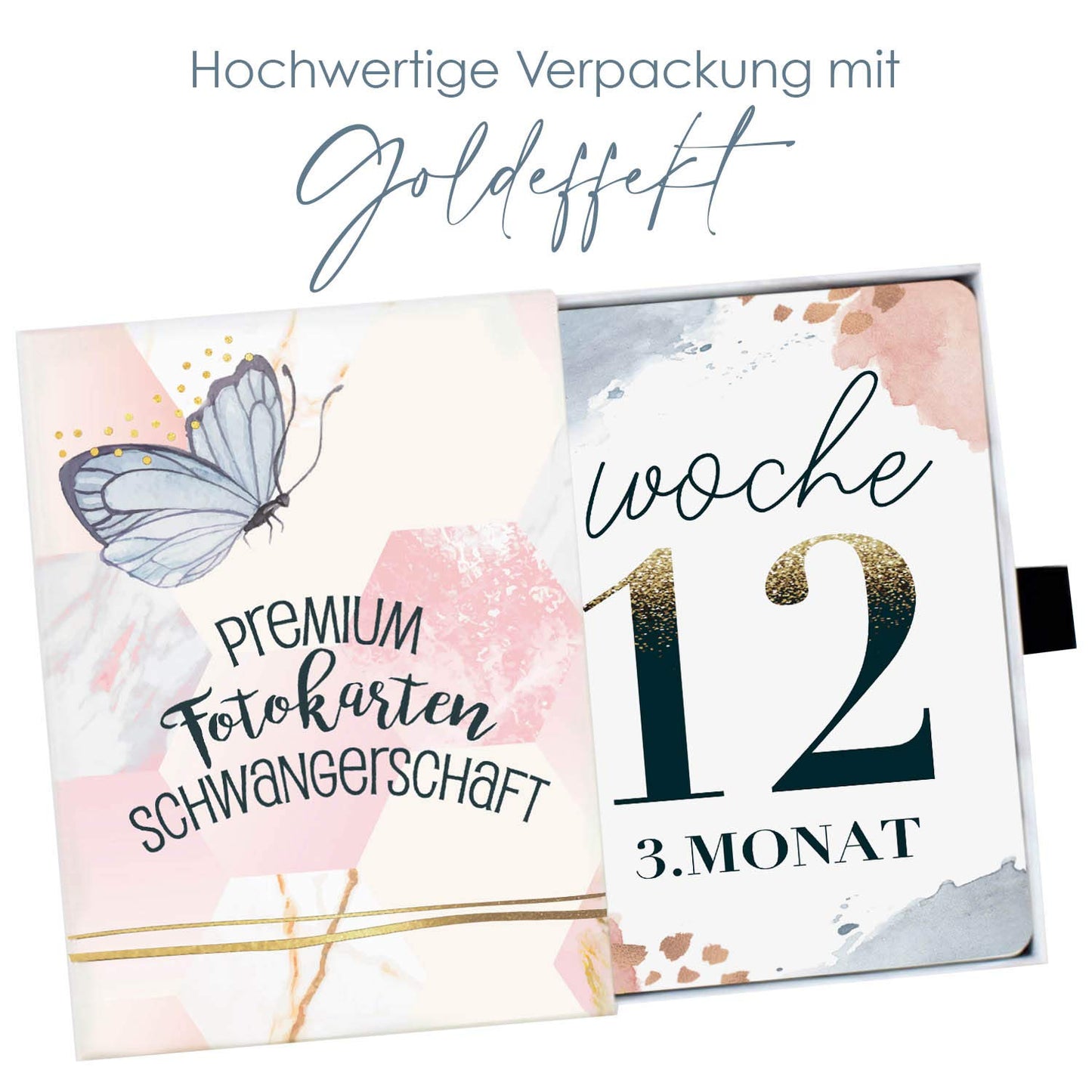 Glamour Splash 45 Meilensteinkarten für die Schwangerschaft