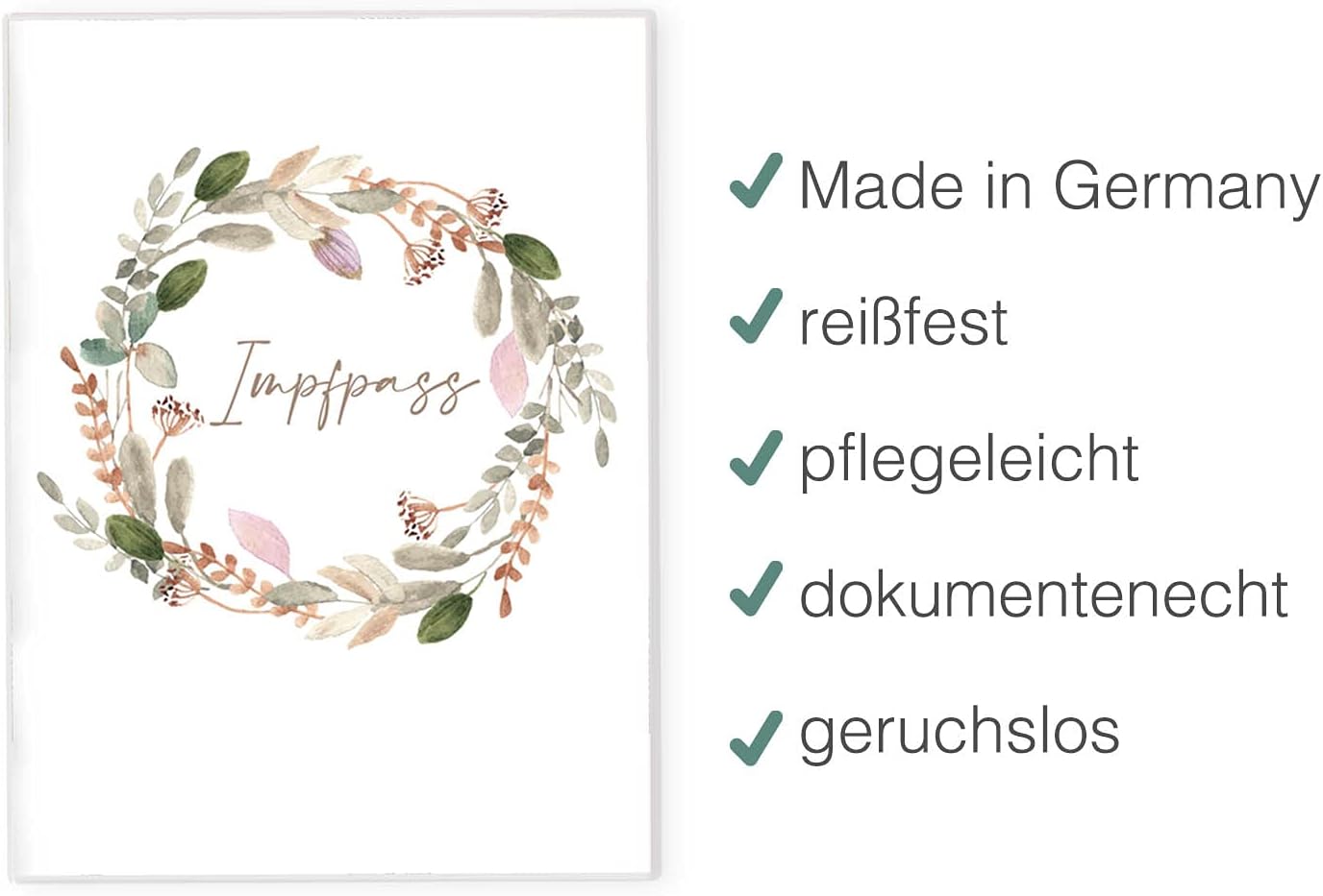 Country Breeze Impfpasshülle für Erwachsene und Kinder