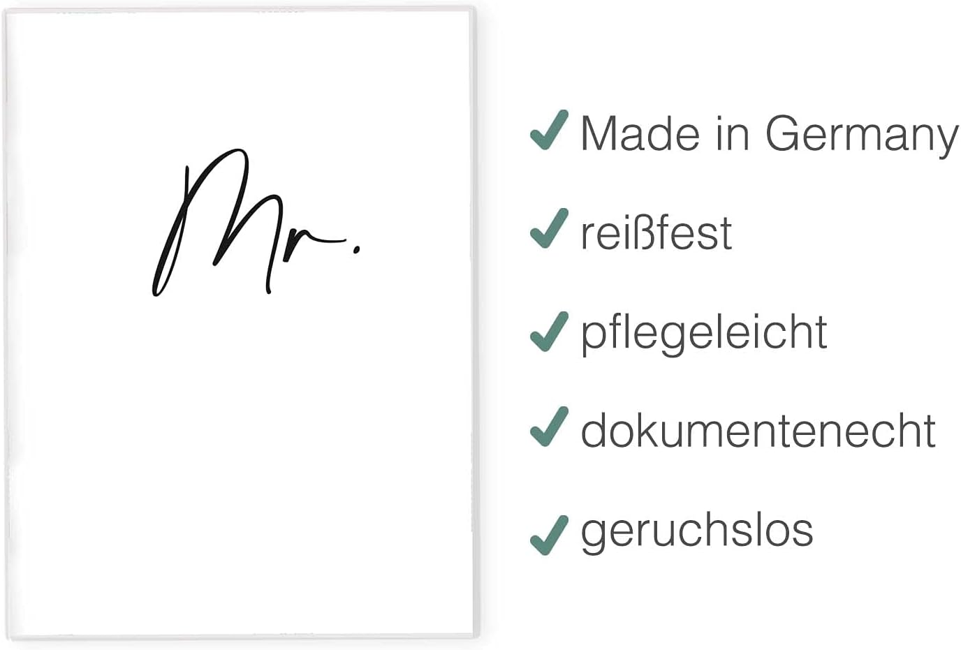 Mr. Impfpasshülle für Erwachsene und Kinder