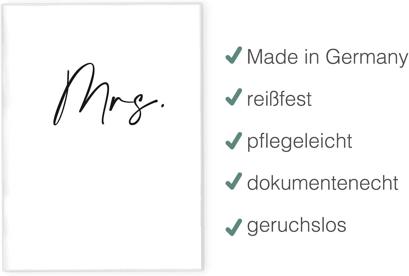 Mrs. Impfpasshülle für Erwachsene und Kinder