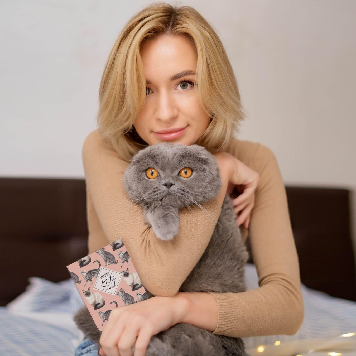 Kitty Wilhelm Fell Impfpasshülle für Tiere Mit Namen