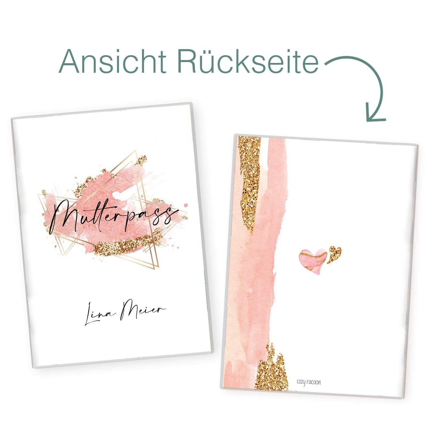 Glamour Splash Mutterpasshülle Mit Personalisierung
