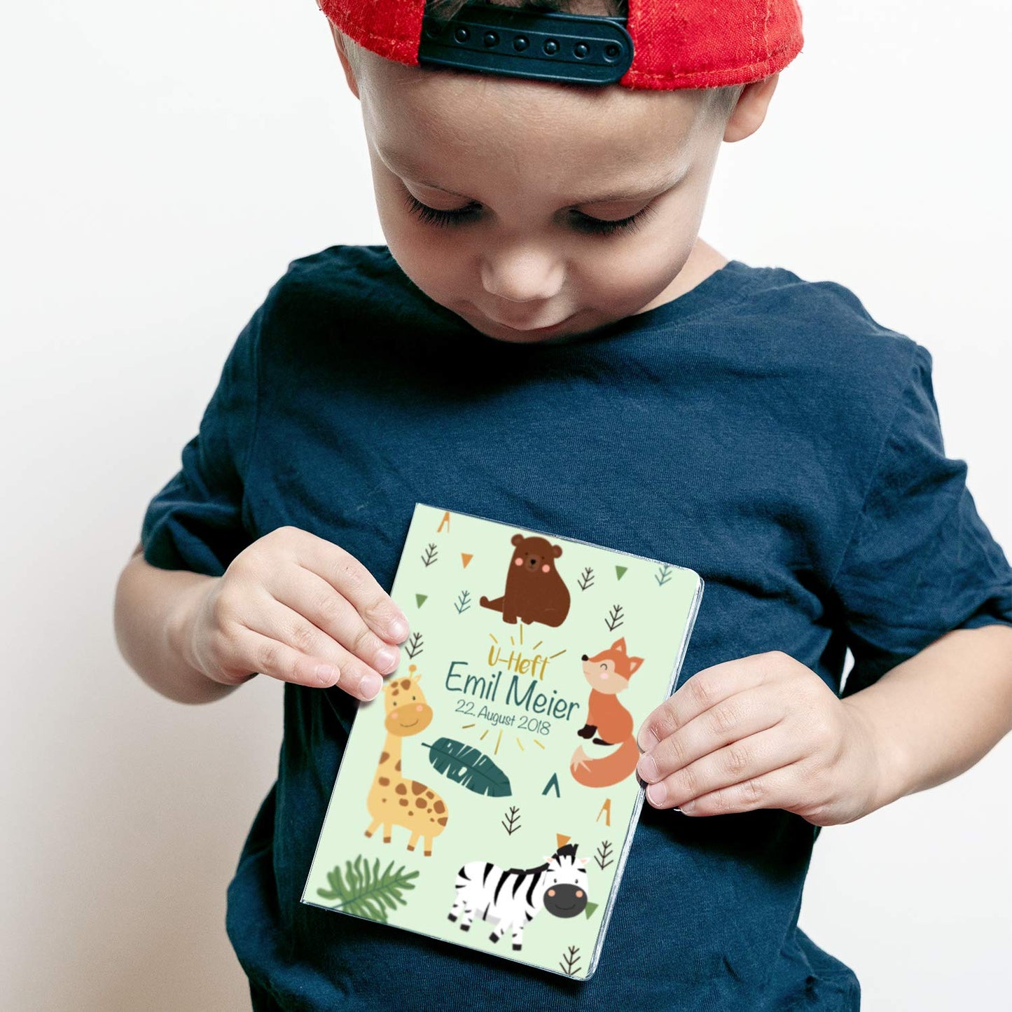 Zebra & Giraffe U-Heft und Impfpasshülle Mit Personalisierung
