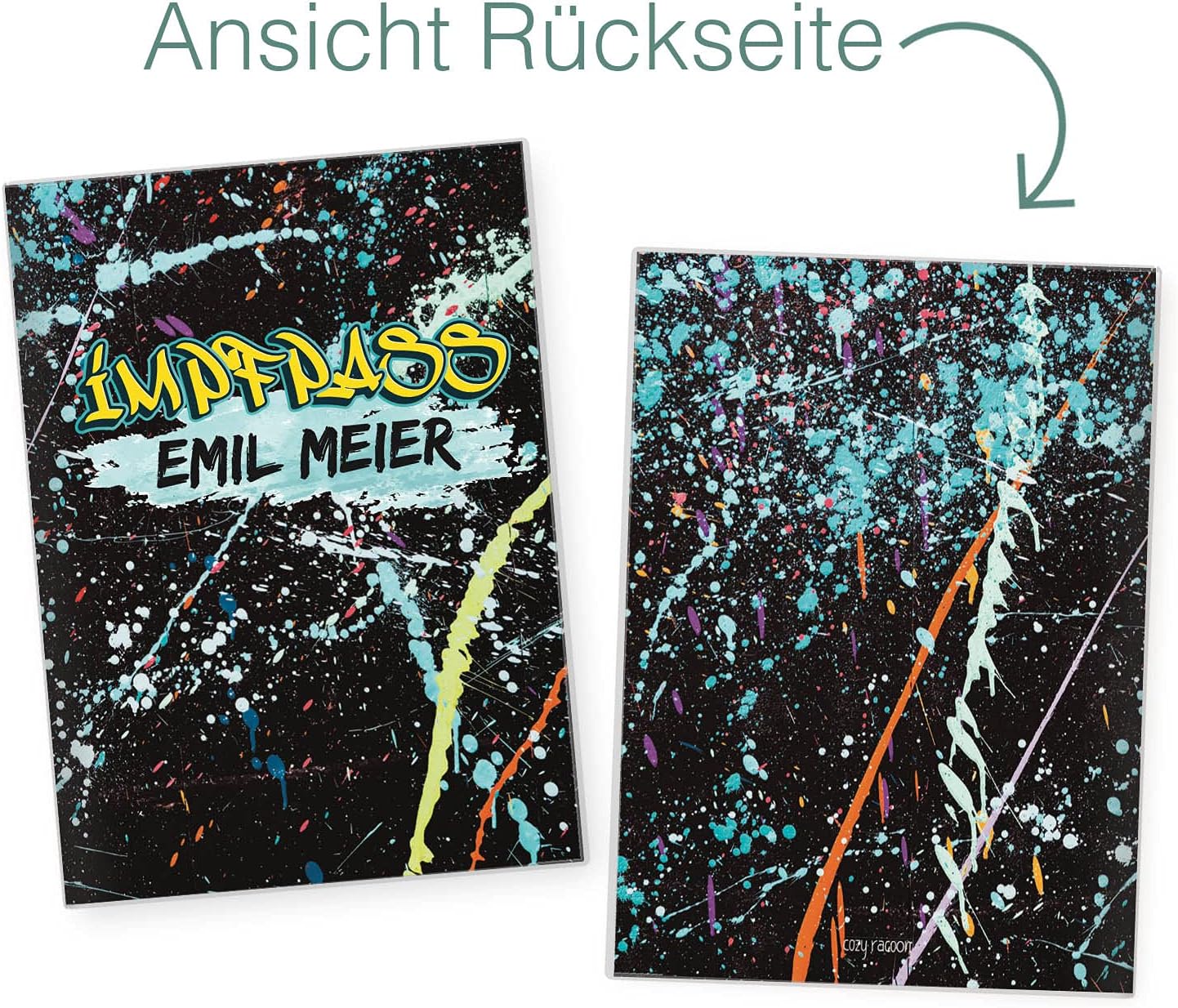 Graffiti Personalisierbare Impfpasshülle für Erwachsene und Kinder
