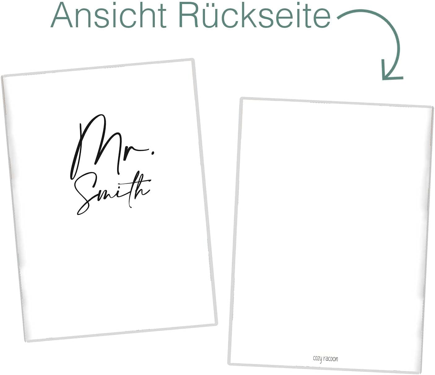 Mr. Personalisierbare Impfpasshülle für Erwachsene und Kinder