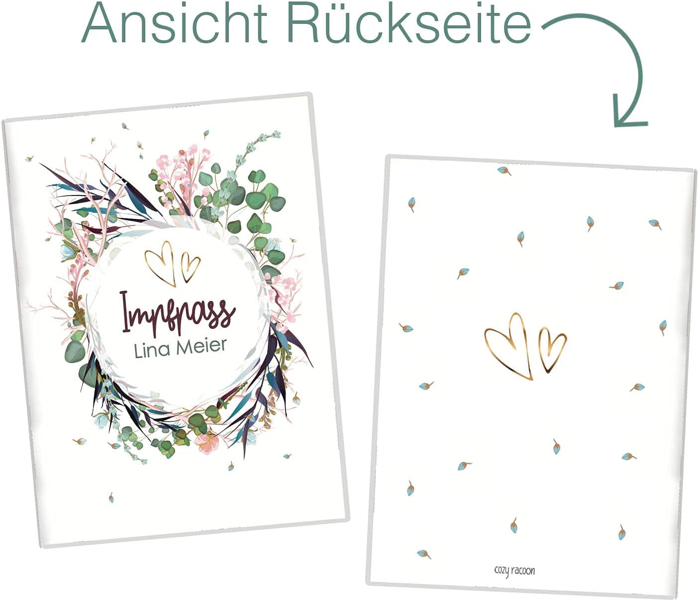 Flower Party Personalisierbare Impfpasshülle für Erwachsene und Kinder