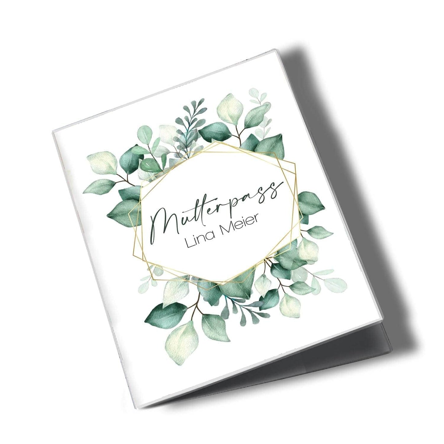 Green Leaves Mutterpasshülle Mit Personalisierung
