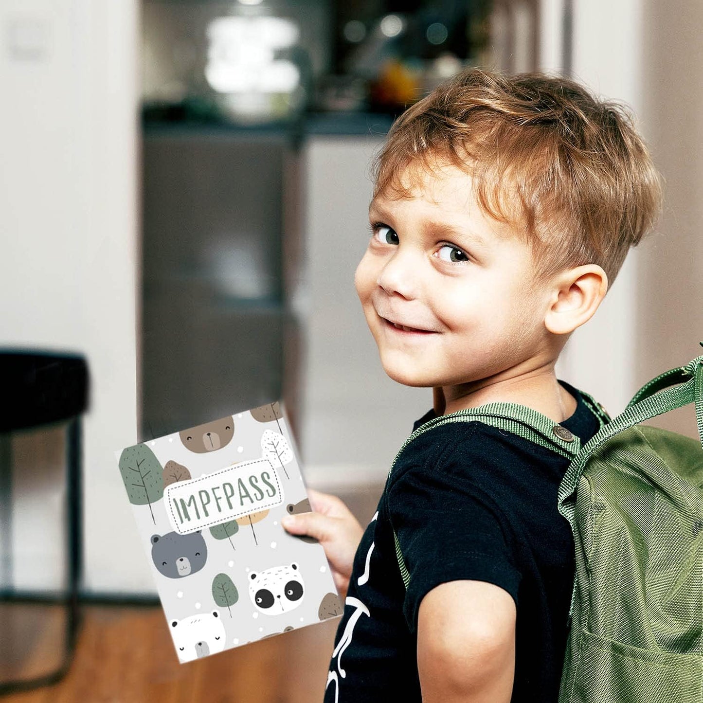 Bären Impfpasshülle für Erwachsene und Kinder