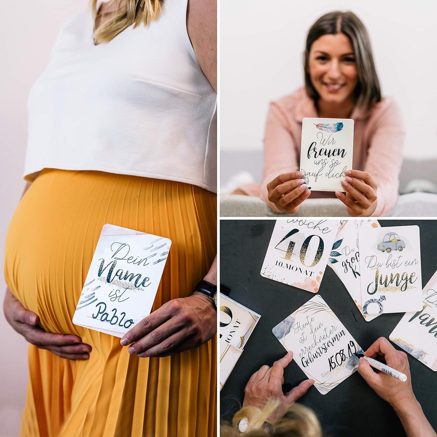 Glamour Splash 45 Meilensteinkarten für die Schwangerschaft