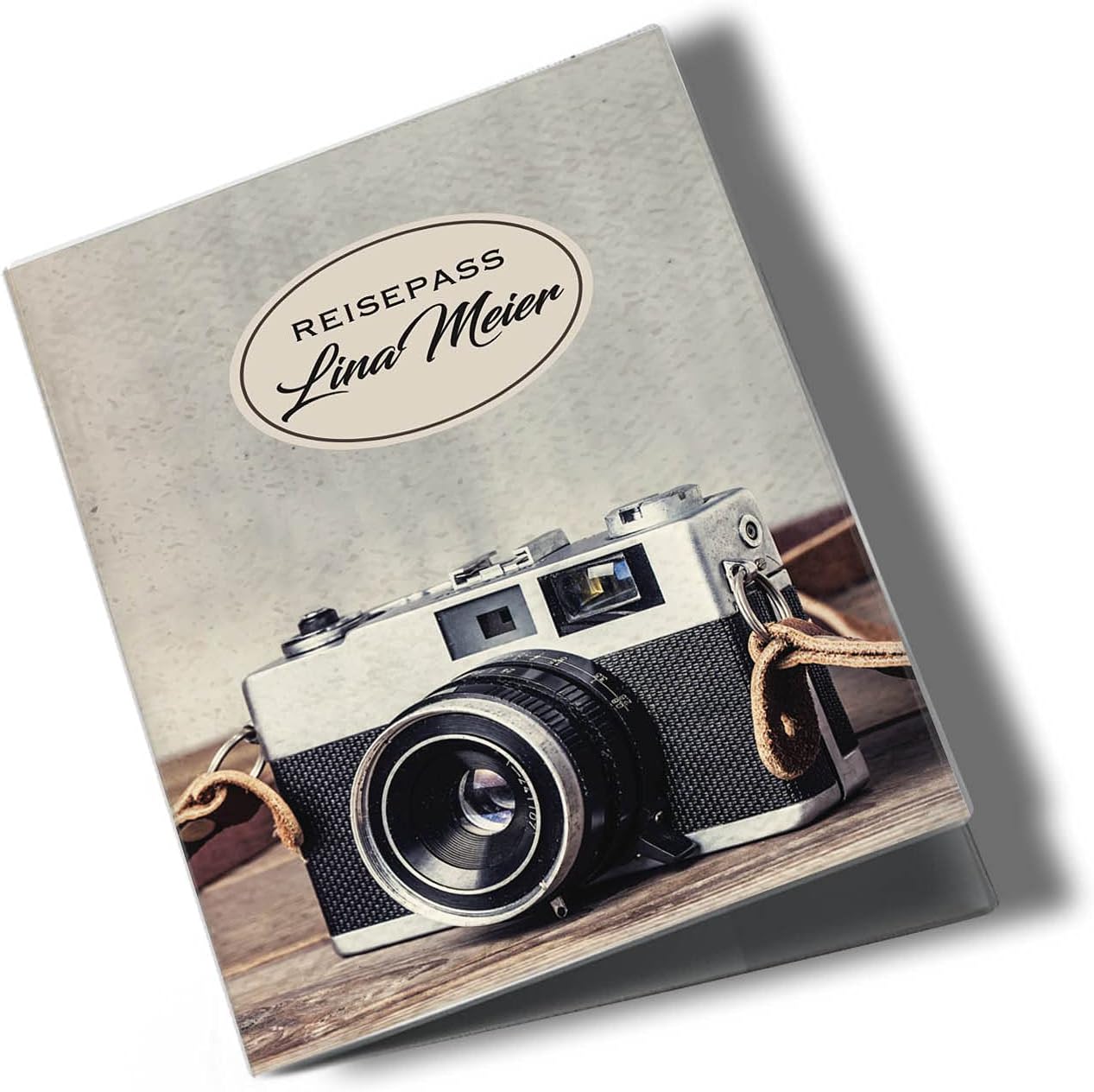 Kamera Reisepasshülle für Erwachsene und Kinder Mit Namen