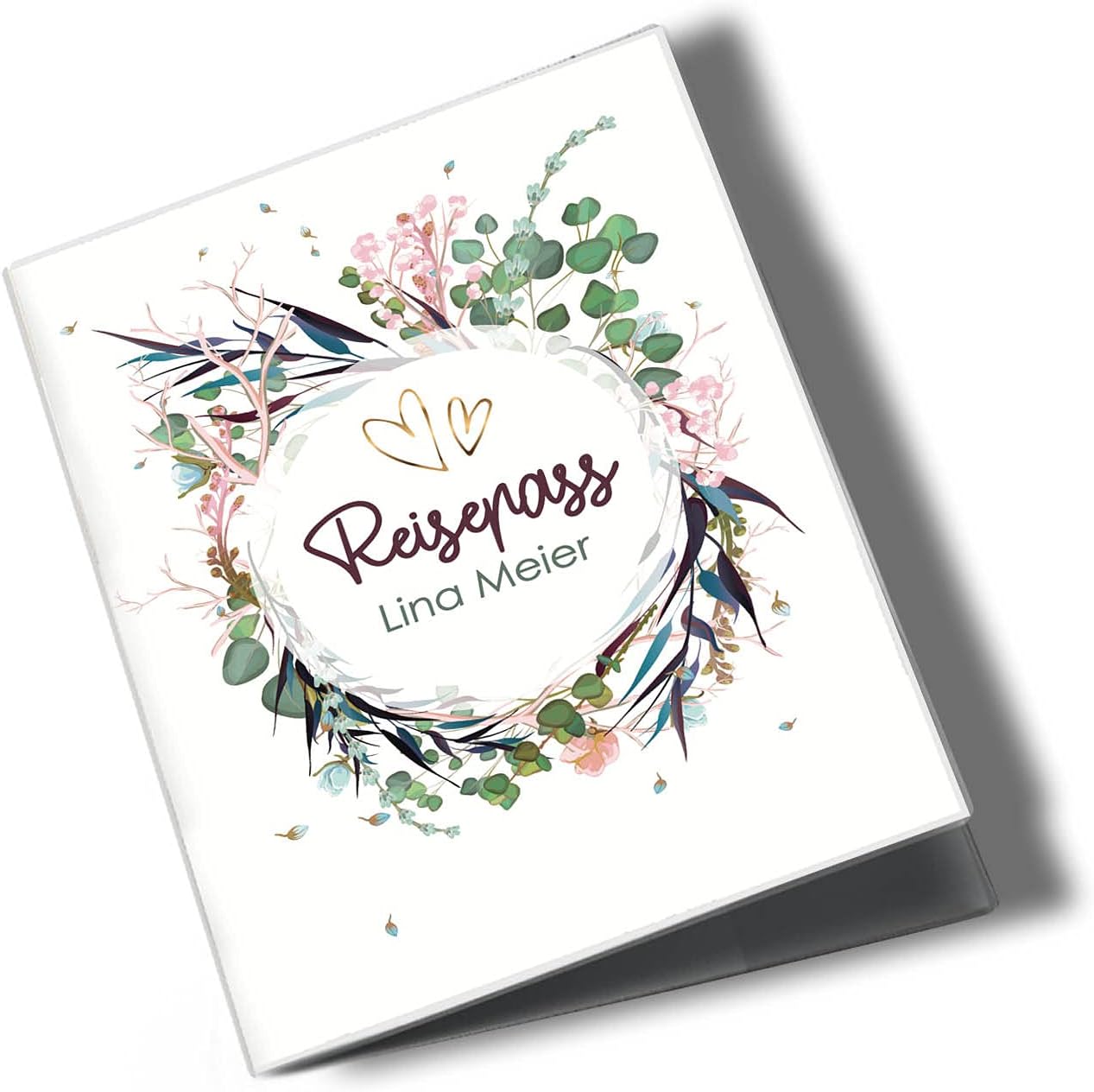Flower Party Reisepasshülle für Erwachsene und Kinder Mit Namen