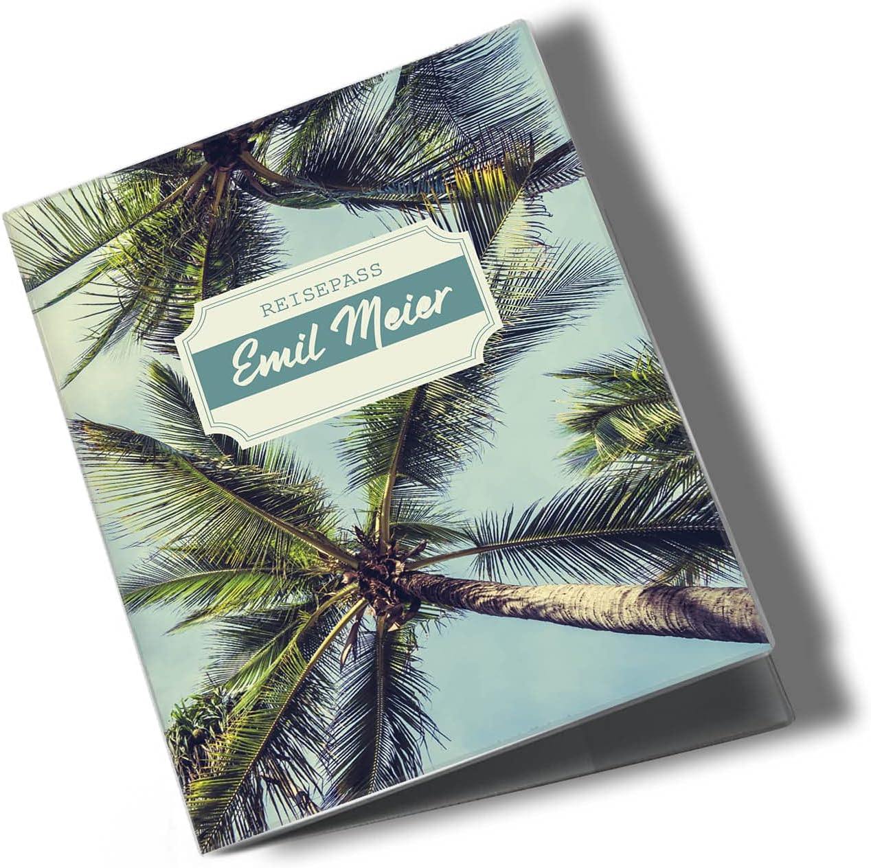 Holiday Sky Reisepasshülle für Erwachsene und Kinder Mit Namen