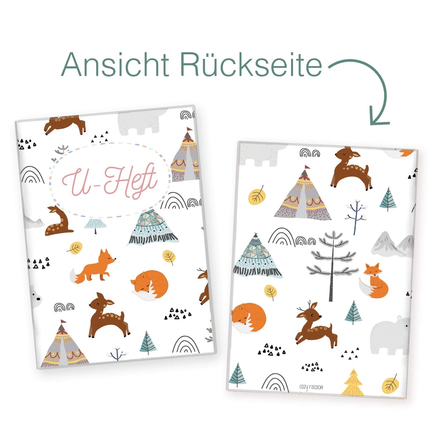 Waldtiere U-Heft und Impfpasshülle Ohne Personalisierung