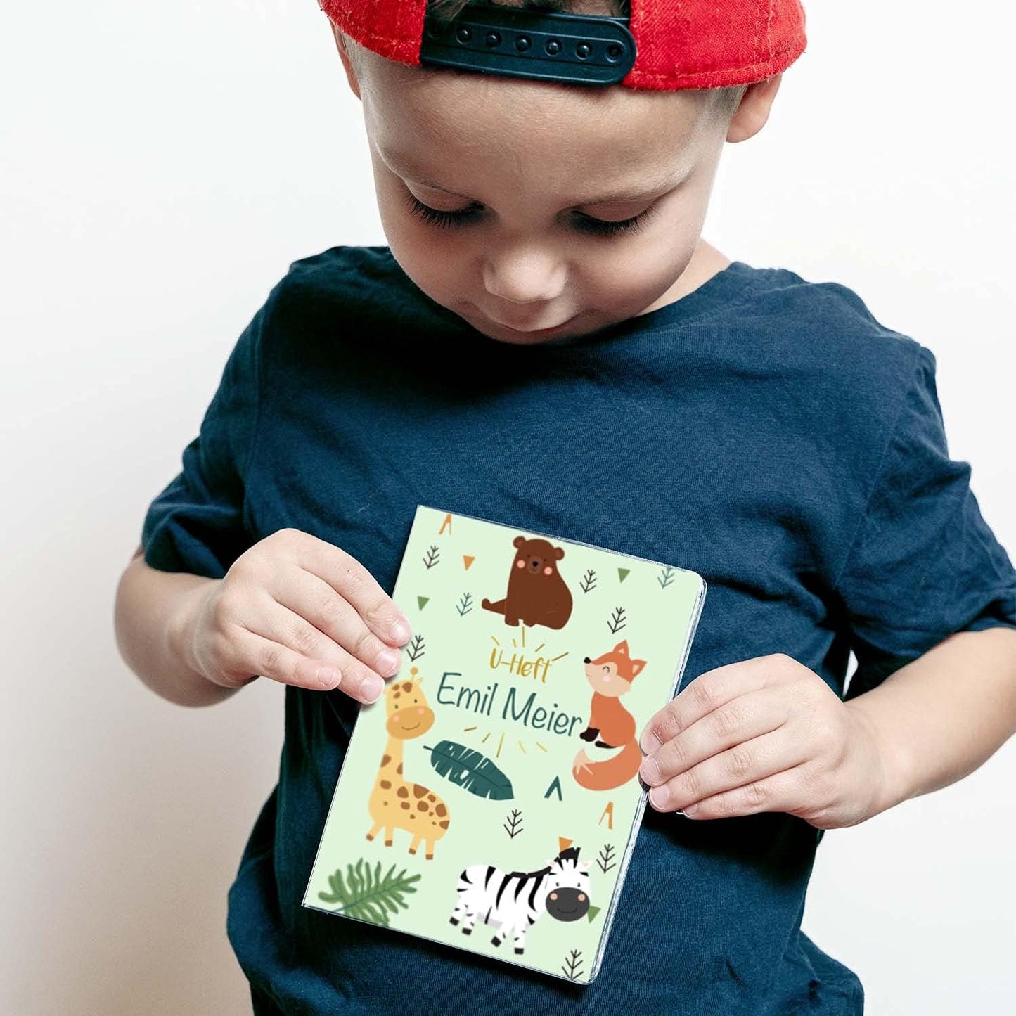 Zebra & Giraffe Personalisierbare Impfpasshülle für Erwachsene und Kinder