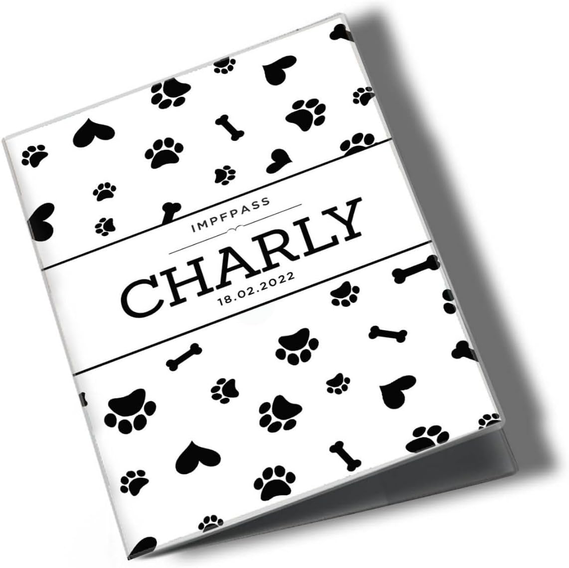 Charly Wilhelm Fell Impfpasshülle für Tiere Mit Namen