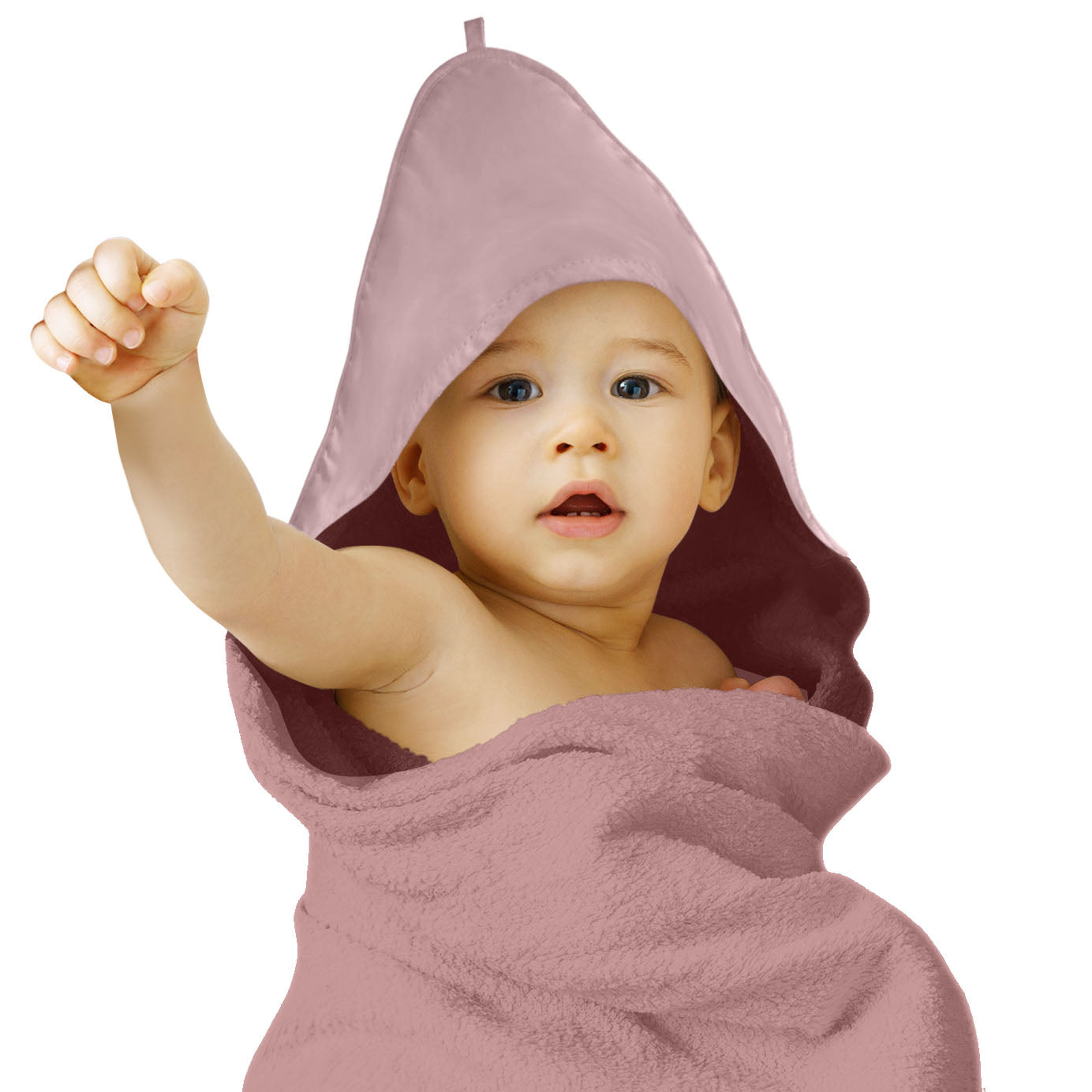 Altrosa Kinder Kapuzenhandtuch für Kleinkinder und Kinder