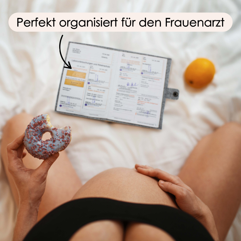 50% MAMA und 50% PAPA Mutterpasshülle aus Filz Ohne Personalisierung