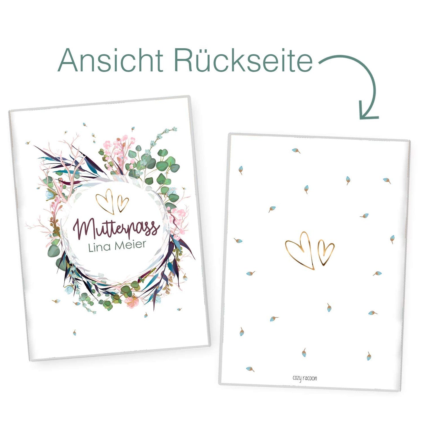Flower Party Mutterpasshülle Mit Personalisierung