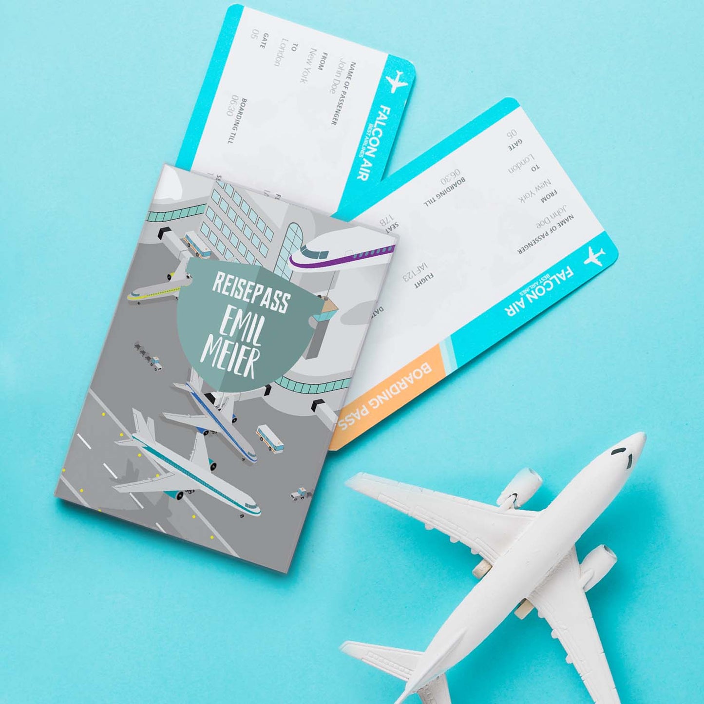 Airport Reisepasshülle für Kinder Mit Personalisierung
