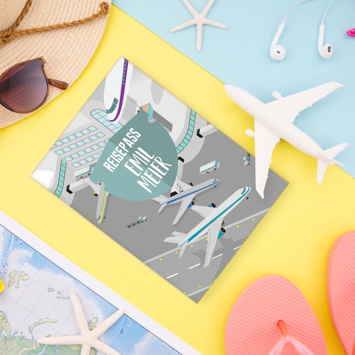 Airport Reisepasshülle für Kinder Mit Personalisierung