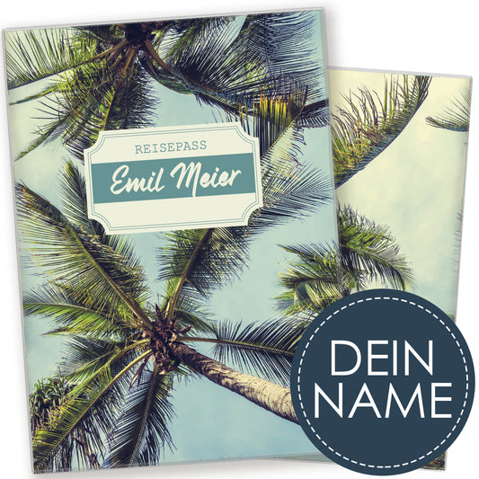 Holiday Sky Reisepasshülle für Erwachsene und Kinder Mit Namen