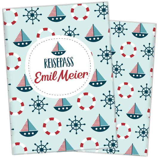 Maritim Reisepasshülle für Kinder Mit Personalisierung