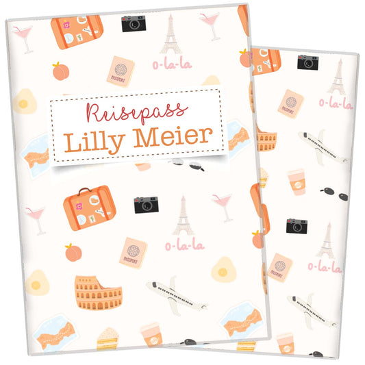 Sightseeing Reisepasshülle für Kinder Mit Personalisierung