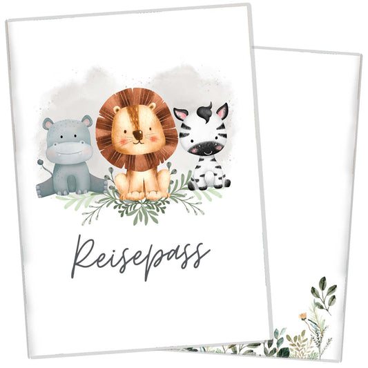 Wilde Freunde Reisepasshülle für Kinder