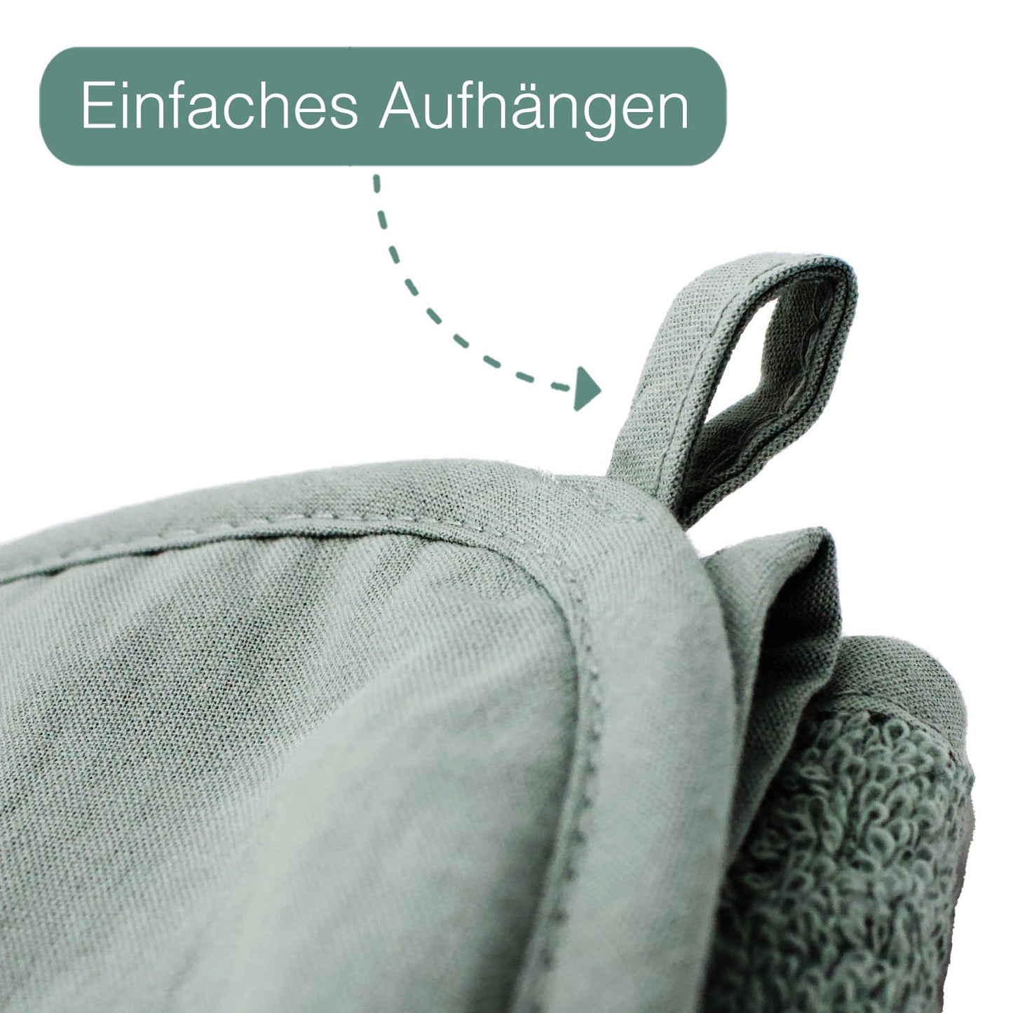 Jadegrün Kinder Kapuzenhandtuch für Kleinkinder und Kinder