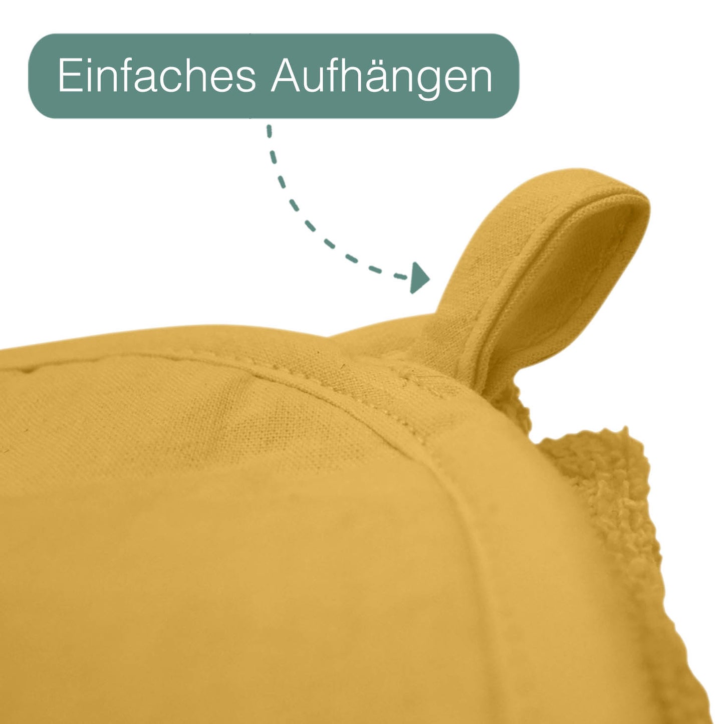 Senf Kinder Kapuzenhandtuch für Kleinkinder und Kinder