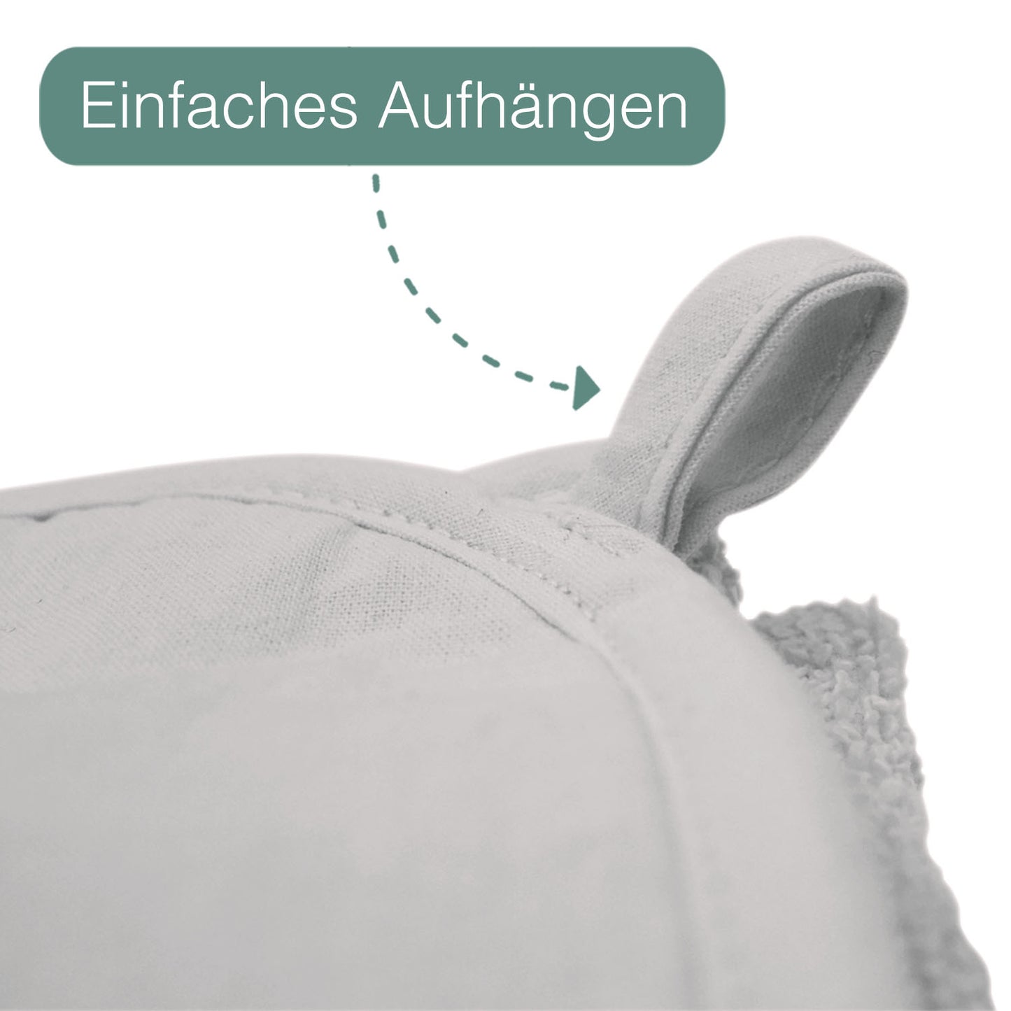 Grau Kinder Kapuzenhandtuch für Kleinkinder und Kinder