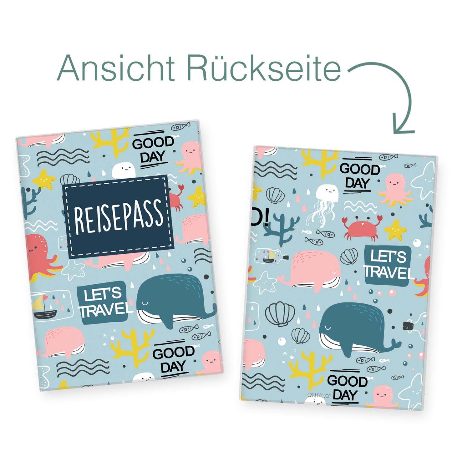 Ocean Reisepasshülle für Kinder