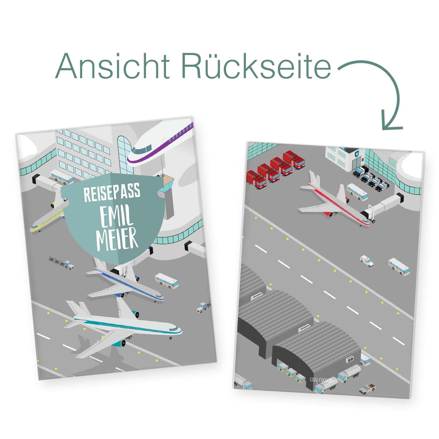 Airport Reisepasshülle für Kinder Mit Personalisierung