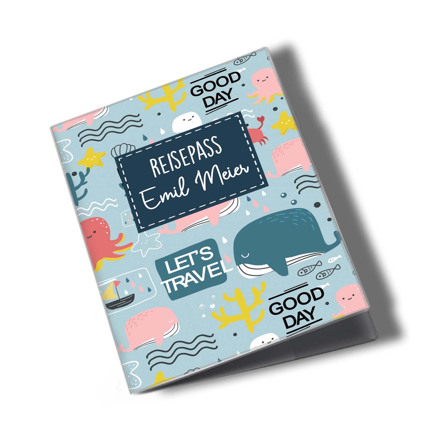 Ocean Reisepasshülle für Kinder Mit Personalisierung