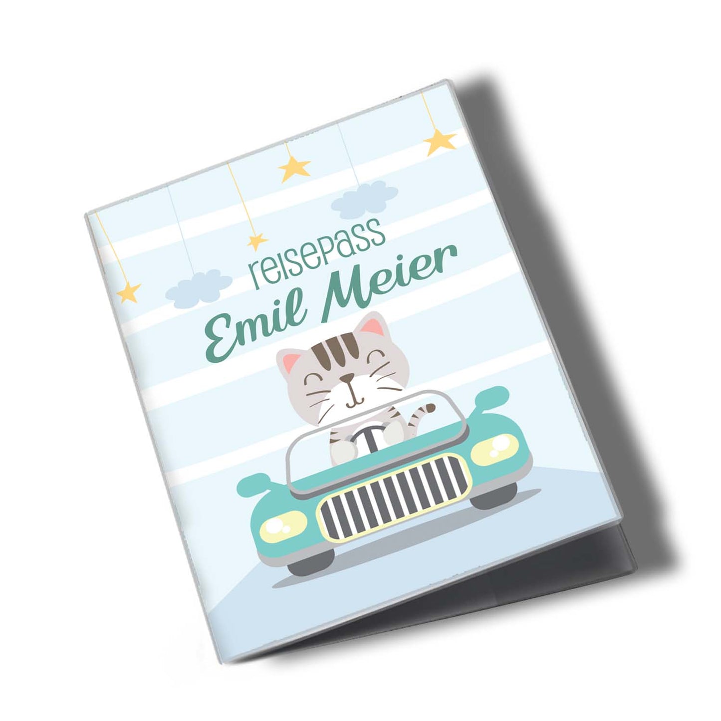 Cat Reisepasshülle für Kinder Mit Personalisierung
