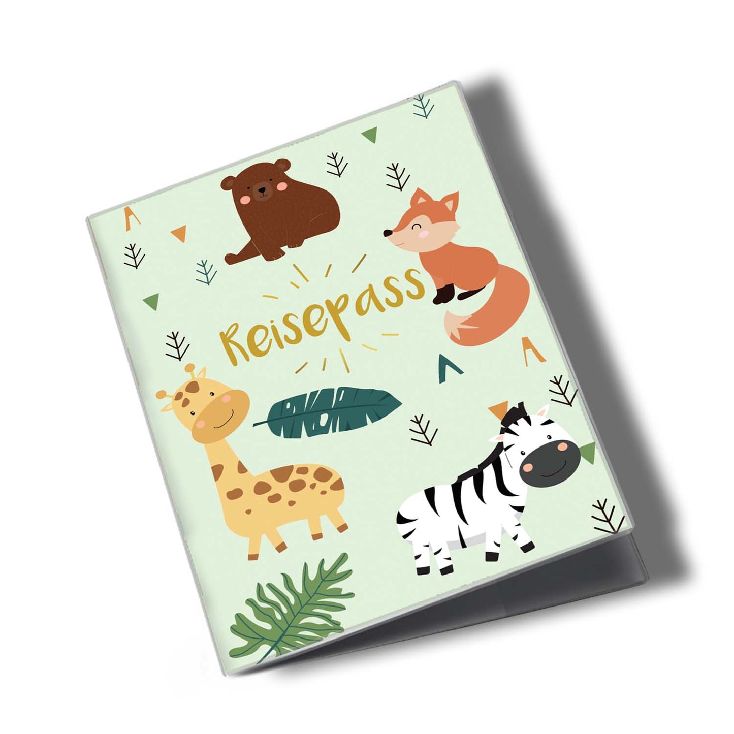 Zebra & Giraffe Reisepasshülle für Kinder