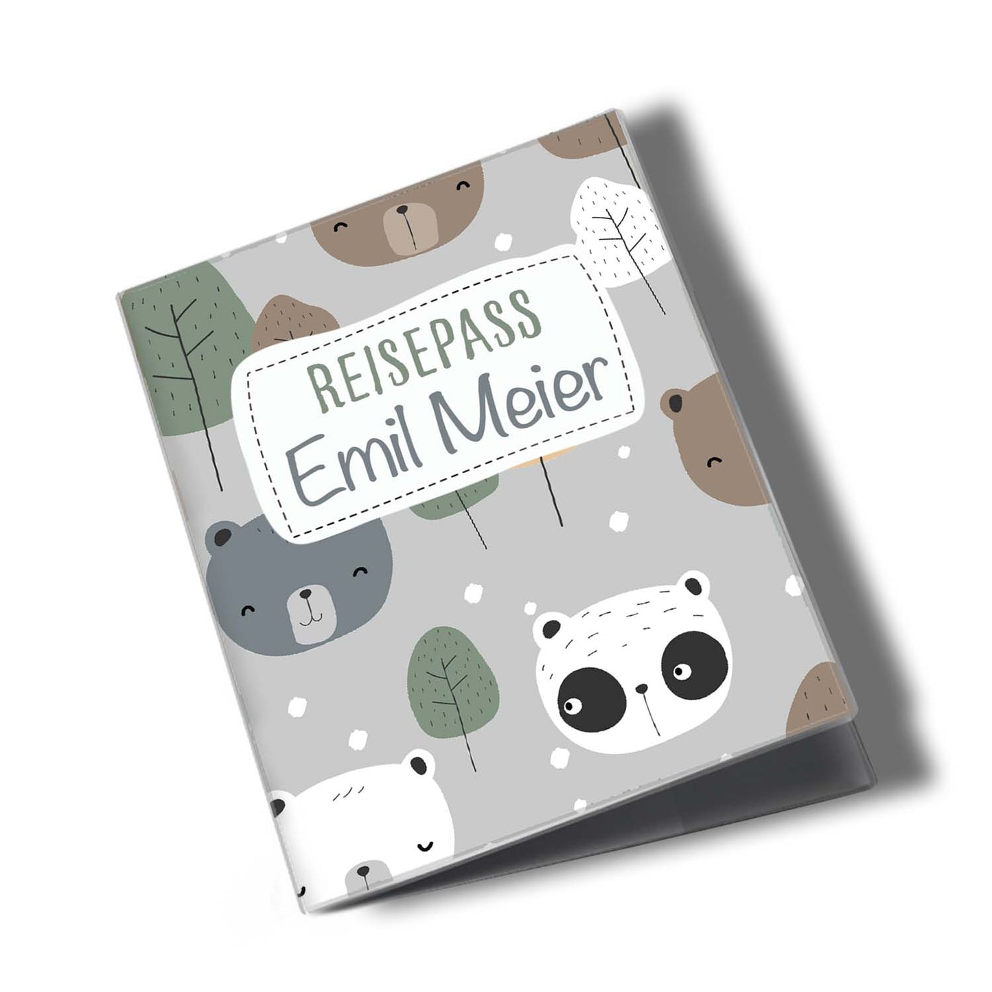 Cute Bears Reisepasshülle für Kinder Mit Personalisierung
