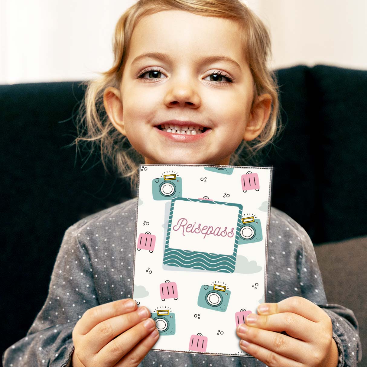 Kamera Reisepasshülle für Kinder