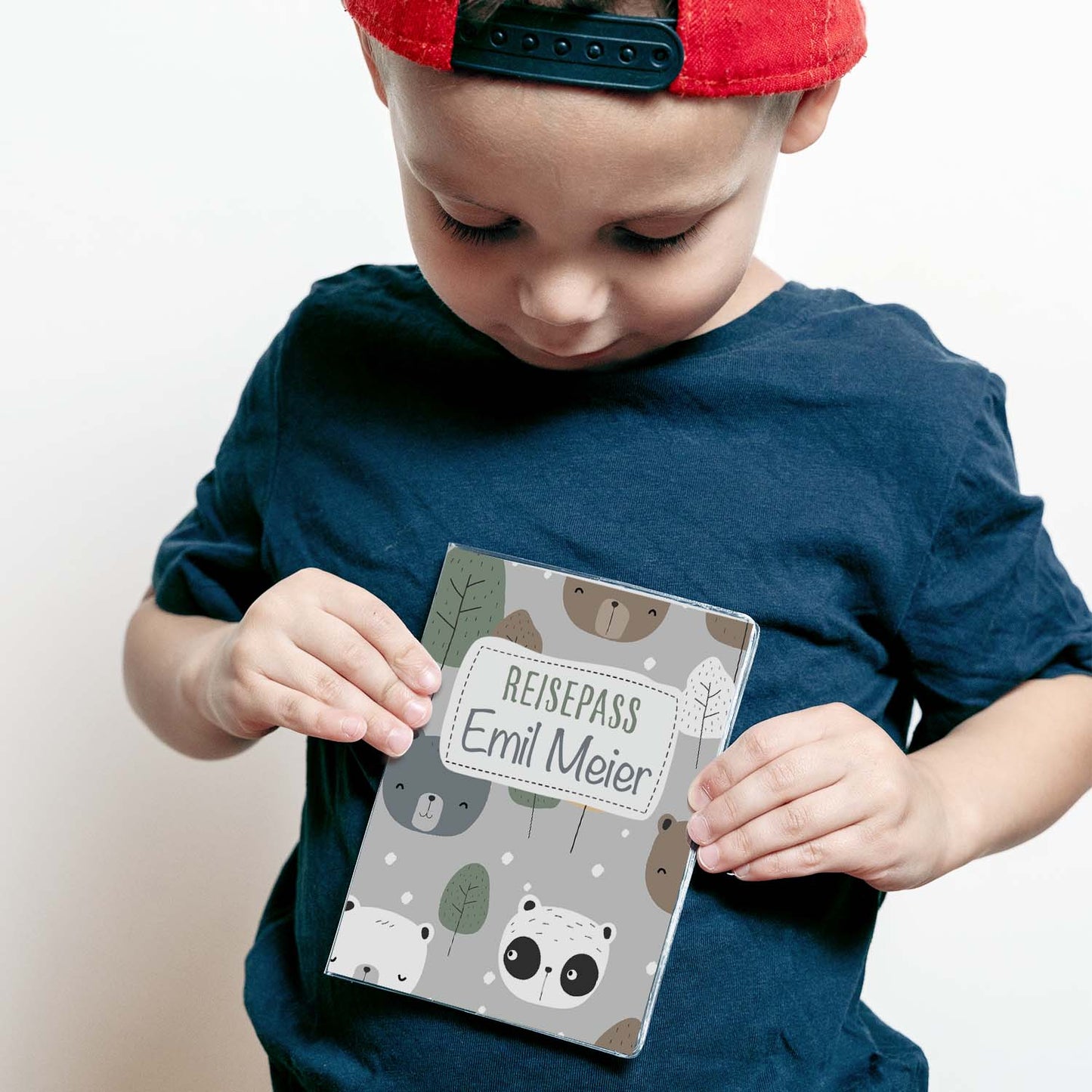 Cute Bears Reisepasshülle für Kinder Mit Personalisierung