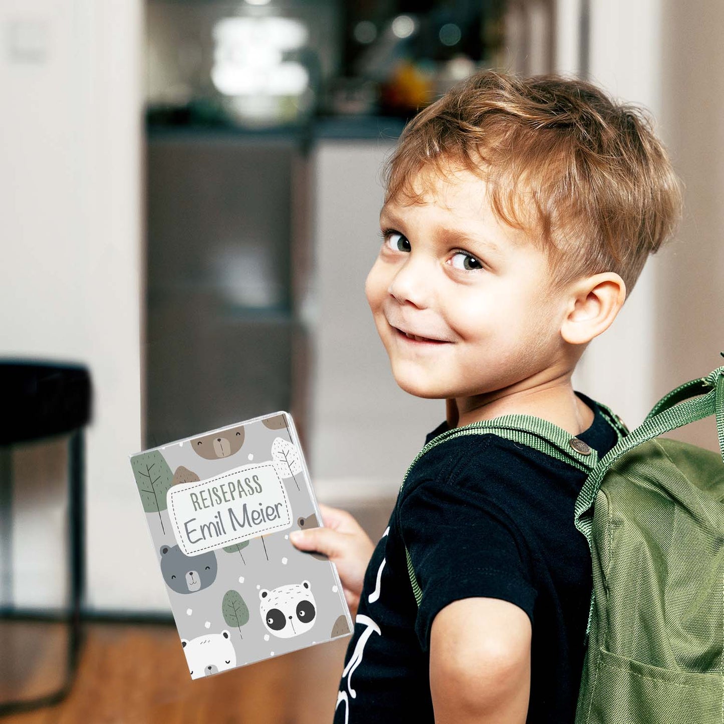 Cute Bears Reisepasshülle für Kinder Mit Personalisierung