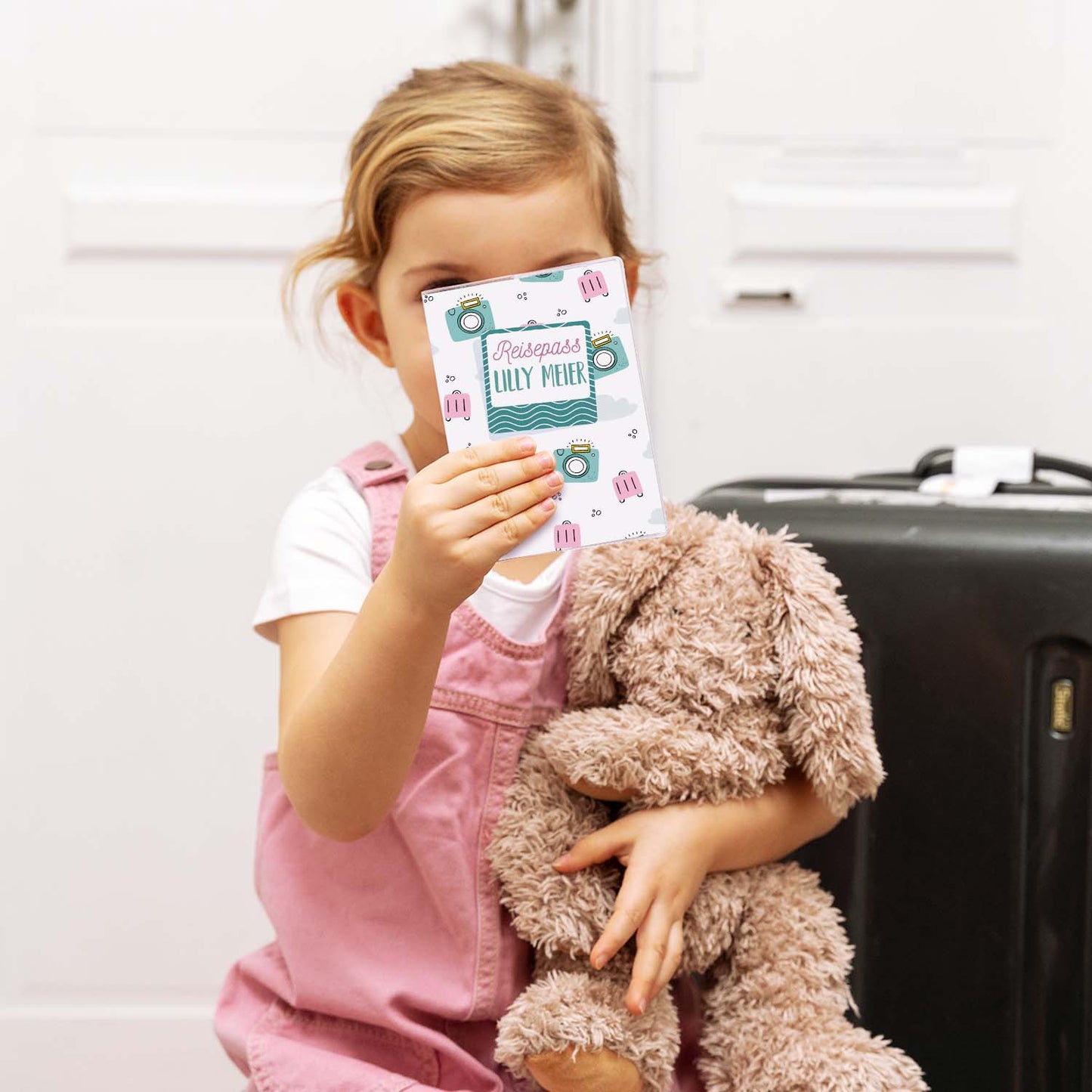 Kamera Reisepasshülle für Kinder Mit Personalisierung