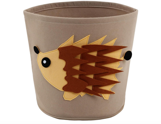 Igel | Aufbewahrungsbox aus Filz | Langlebige Box zur Aufbewahrung von Spielzeug, Kleidung oder Kuscheltieren