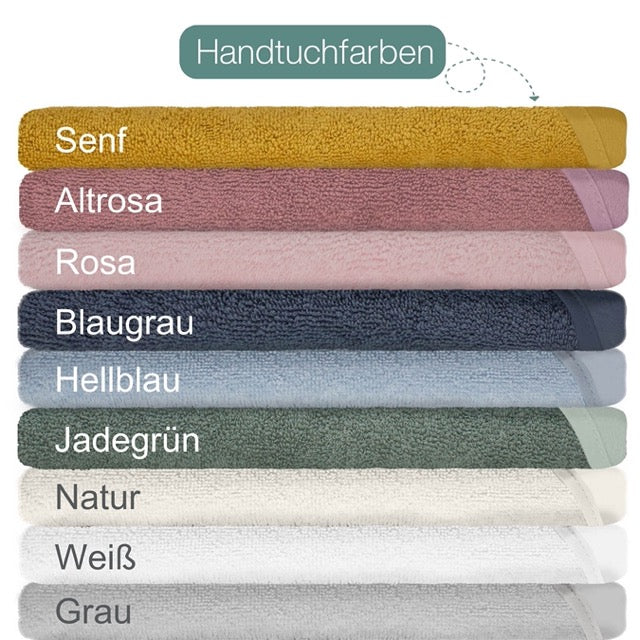 Natur Kinder Kapuzenhandtuch Bestickt mit Namen oder Wunschtext