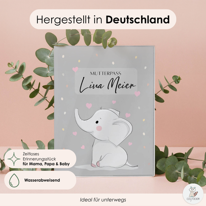 Elefant Mutterpasshülle Mit Personalisierung
