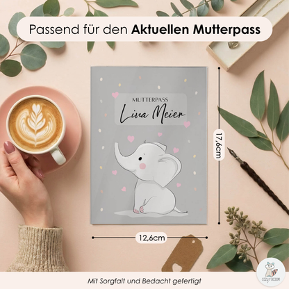 Elefant Mutterpasshülle Mit Personalisierung