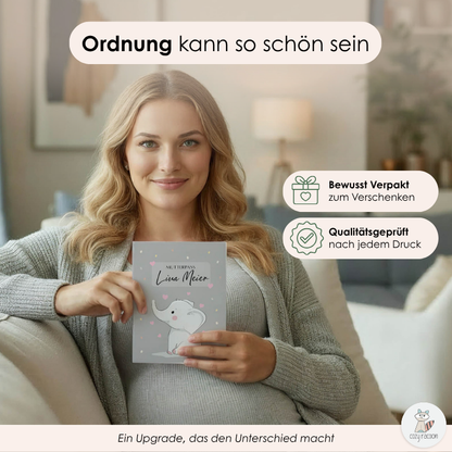Elefant Mutterpasshülle Mit Personalisierung