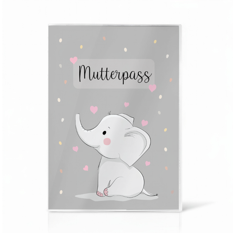 Elefant Mutterpasshülle Ohne Personalisierung
